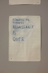 Notiz: Istanbul to Europe: Renaissance is over