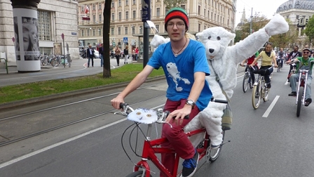 polar bears riding. part of the Ice Ride