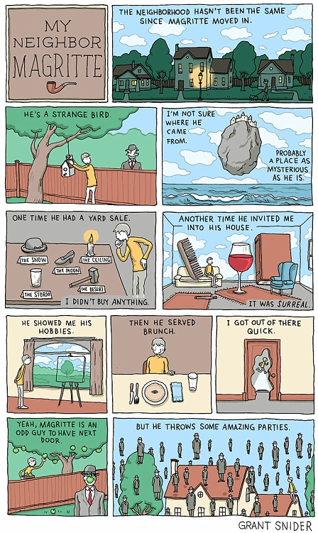 © Grant Snider Ein Comic über Magritte