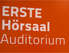 Aufschrift "Erste Hörsaal"