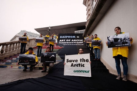 Greenpeace-Protest Albertina