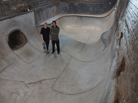 Skatebowl im Keller