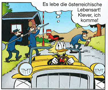 Die Ducks in den Alpen