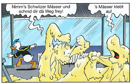 Die Ducks in den Alpen