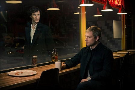 Benedict Cumberbatch und Martin Freeman in "Sherlock"