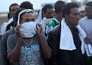 migrants in Lampedusa