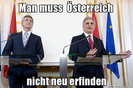 Michael Spindelegger und Werner Faymann 