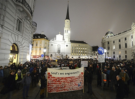 Bildungsdemo gegen Wissenschafts/Wirtschaftsministerium