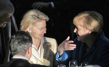 Ursula von der Leyen und Angela Merkel