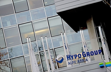 The headquartes of the Hypo Alpe Adria bank is seen in Klagenfurt, Austria