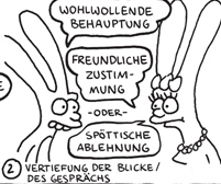 comic hasen flirten