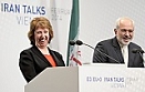 European Union High Representative for Foreign Affairs Catherine Ashton (L) and Iranian Foreign Minister Mohammad Javad Zarif 