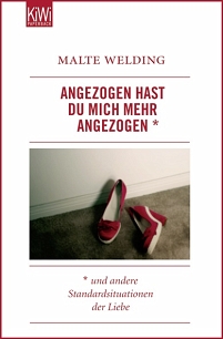 Das Cover zum Taschenbuch zeigt ein paar rote Frauenschuhe, die an einer Zimmerwand lehnen