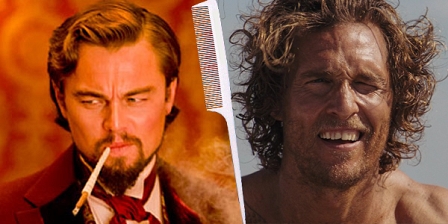 Leonardo dicaprio in "django unchained" und matthew mcconaughey in "mud"