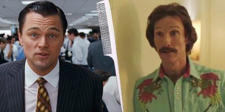 Leonardo dicaprio in "the wolf of wall street" und matthew mcconaughey in "dallas buyers club"