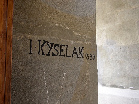 Antikes Graffiti von Kyselak