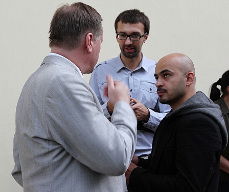 "Ukrayinska pravda" journalist, Serhiy Leshchenko, journalist Mustafa Nayem and Taras Chornovil, People's Deputy