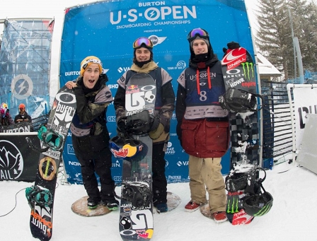 Siegerpodium Slopestyle US Open