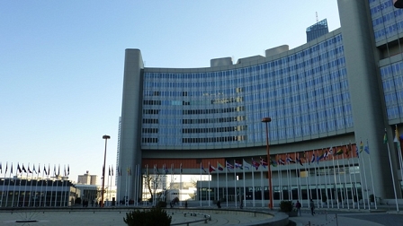 the UN building