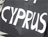 "Cyprus" auf einem Demoschild