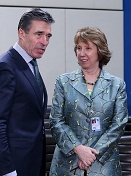 Anders Fogh Rasmussen and Catherine Ashton