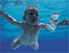 schwimmendes Baby auf Nevermind-Cover