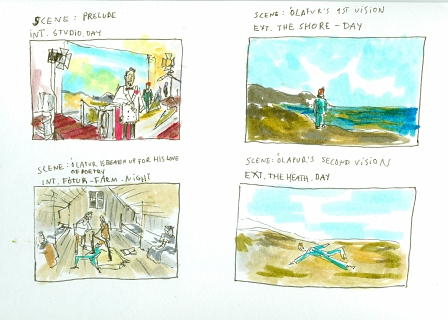 Ragnar Kjartansson Storyboard