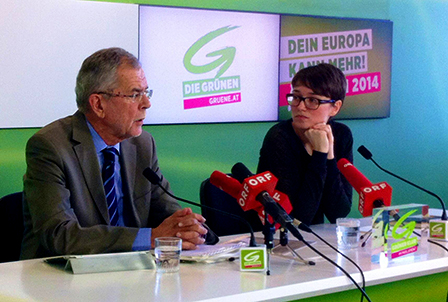 Alexander Van der Bellen und Sigrid Maurer