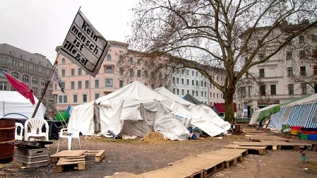 Flüchtlingscamp am Oranienplatz