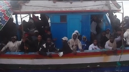 Flüchtlingsboot