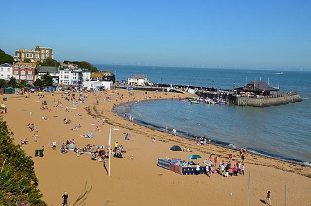 Badestrand in England