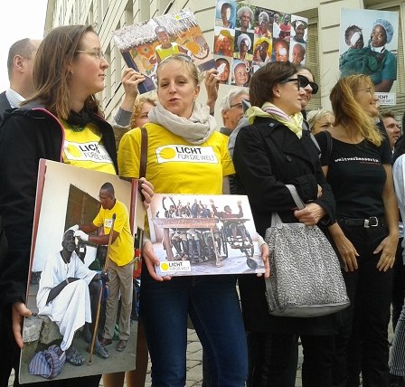 a protest on the Ballhausplatz