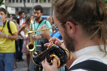 Freiluftmusik in Rio