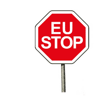 EU-Wahlplakat von EU STOP