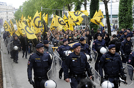 Demonstration der Identitären