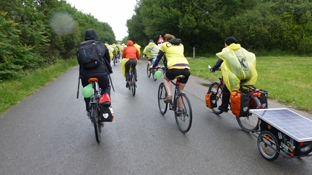 cycling in the rain