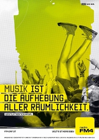 Crowdsurfer auf FM4 Plakat