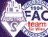 Logos der SV Austria Salzburg und des FAC Wien