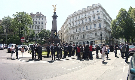 Burschenschafter beim Fest der Freiheit