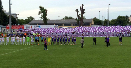 Choreo bei Relegationsspiel FAC - Austria Salzburg