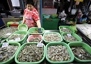 Thai prawn market