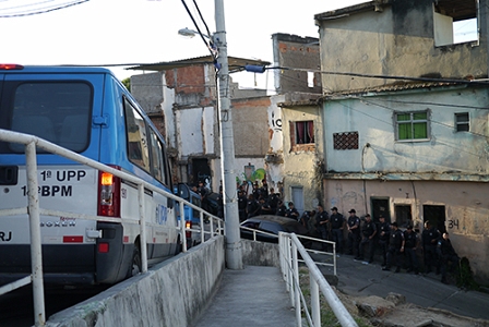 Einheiten der Pazifizierungspolizei im Complexo do Alemão