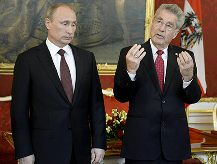 Vladimir Putin und Heinz Fischer