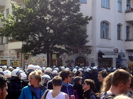 Proteste in Kreuzberg