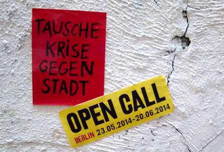 Ausstellung "Tausche Krise gegen Stadt"