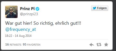 © Twitter prinz pi: war gut hier! so richtig, ehrlich gut!!!