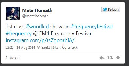© Twitter Mate Horvath @matehorvath
1st class #woodkid show on #frequencyfestival #frequency @ FM4 Frequency Festival