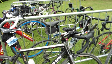 Bikes at the Edinburgh ride