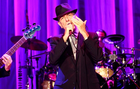 Leonard Cohen auf der Bühne