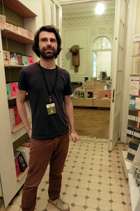 Bucharest - Raul Pavel at book shop